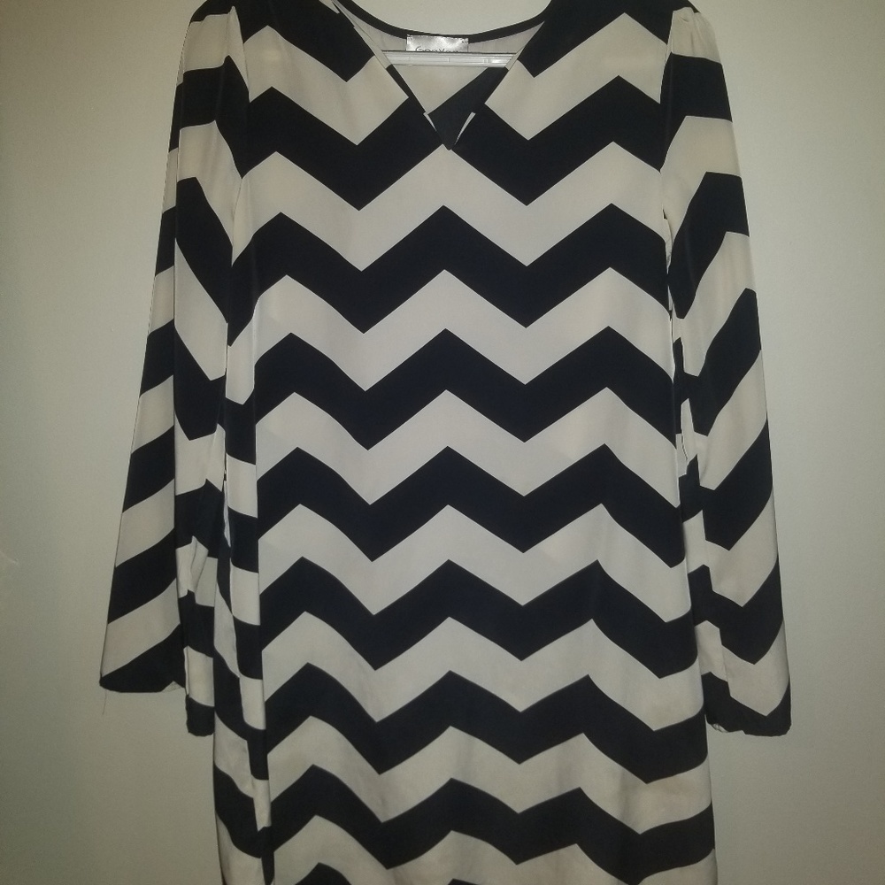 Black&White Chevron dress